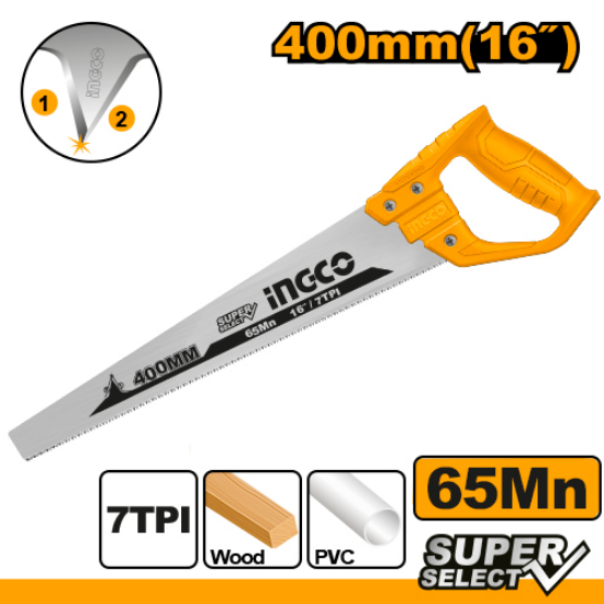 INGCO HHAS48400 – Hand Saw with Plastic Grip