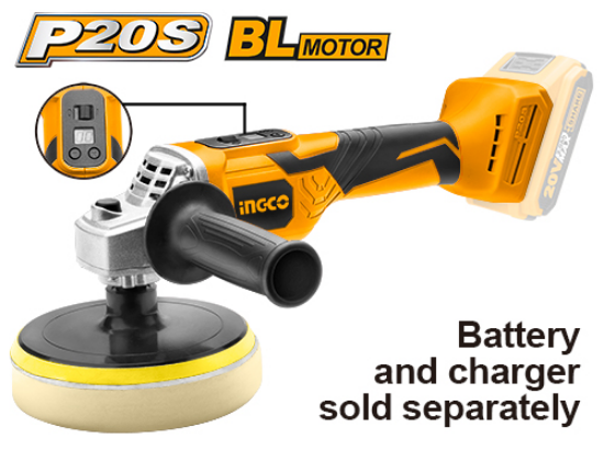 INGCO APLI2001 20V 150mm Cordless Variable Speed Polisher