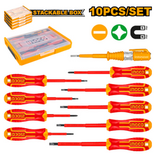 9 Pcs 1000V Insulated Screwdriver Set with Stackable Case – INGCO HKTV01S101