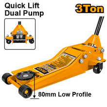 Ton Low-Profile Dual Pump Hydraulic Trolley Jack – INGCO HFJ304