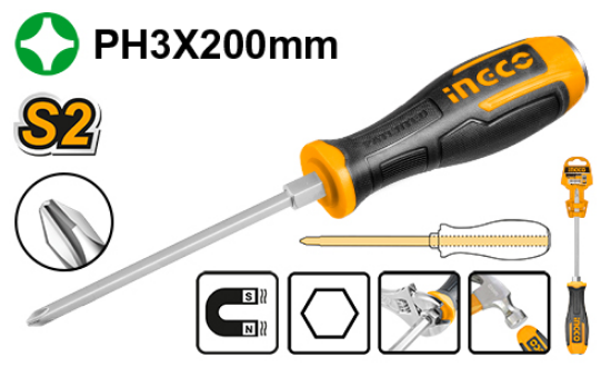 Magnetic Impact Screwdriver – INGCO HGTS68PH3200