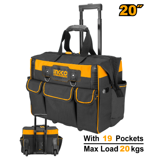 Telescopic Handle Tool Bag with Wheels – INGCO HRRTB2002