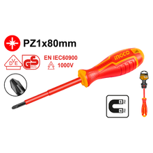 INGCO HISD81PZ180 – Insulated Pozidriv Screwdriver