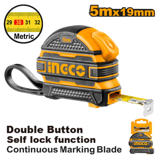 Self-Lock Rubber Measuring Tape – INGCO HSMT08519-1