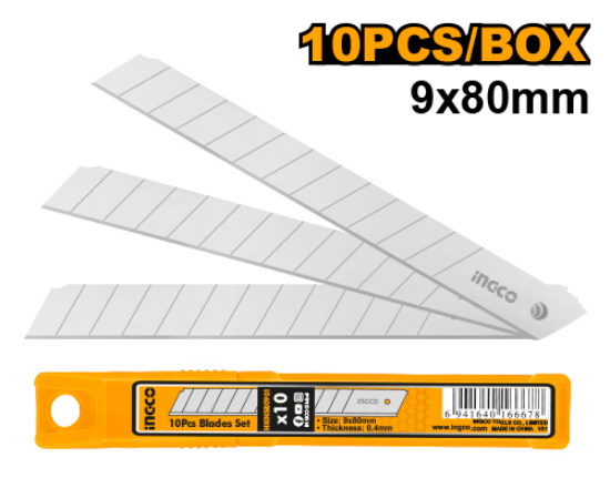 HKNSB0901 – 10 Pcs Thin Utility Blades 9x80mm