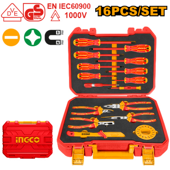 INGCO HKITH1601 – 16 Pcs 1000V Insulated Tool Set