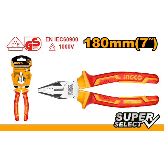INGCO HICP28188 – Insulated Industrial Pliers