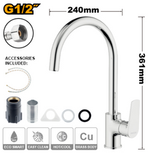 Chrome Kitchen Sink Mixer Faucet – INGCO HSLBM23401