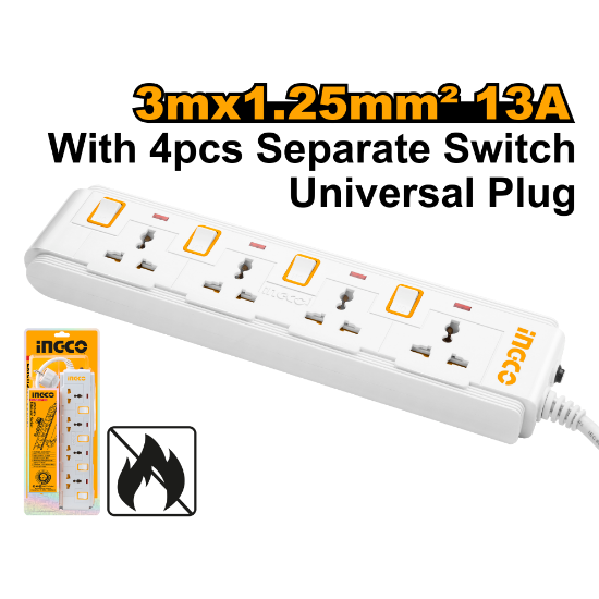 Outlet Power Strip with Protection – INGCO HES03041V