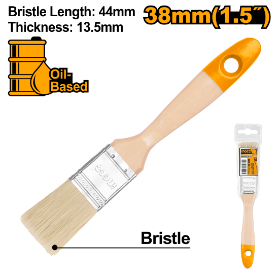INGCO CHPTB0115 – 1.5" Paint Brush with Wooden Handle