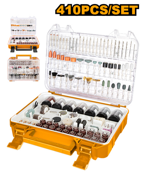 INGCO AKMG4101 410PCS Coarse & Fine Accessories Set