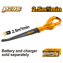 INGCO CABLI2004 20V Cordless Large Flat-Nozzle Leaf Blower