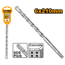 SDS Plus Concrete Drill Bit 6×210mm – DBH1210603