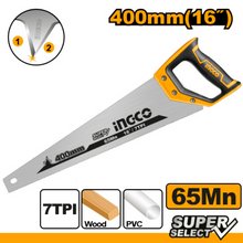 INGCO HHAS15400 –Hand Saw with Rubber Grip
