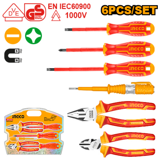 INGCO HKIST3061 – 1000V Insulated Pliers and Cutters Set