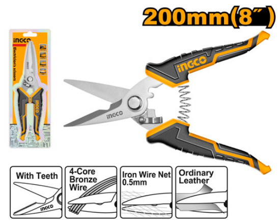 Electrical and Cable Stripping Scissors – INGCO HES0188