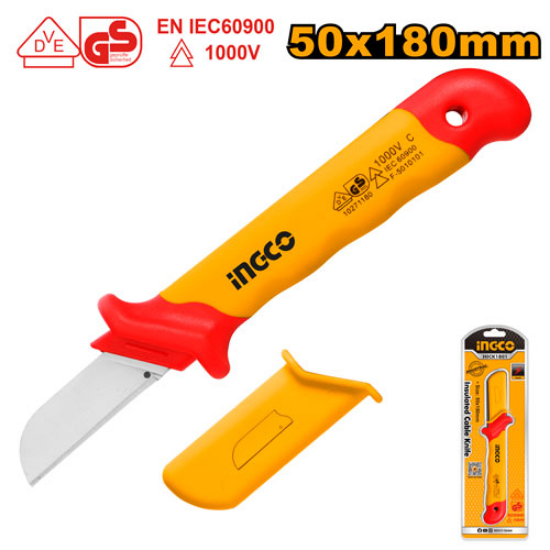 INGCO HICK1801 – Insulated Cable Stripping Knife with Fixed Head