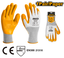 INGCO HGVL08-XL – XL Latex Heavy-Duty Full Dipped Gloves
