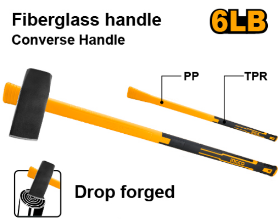 Fiber Handle Sledge Hammer – INGCO HSPM02068D