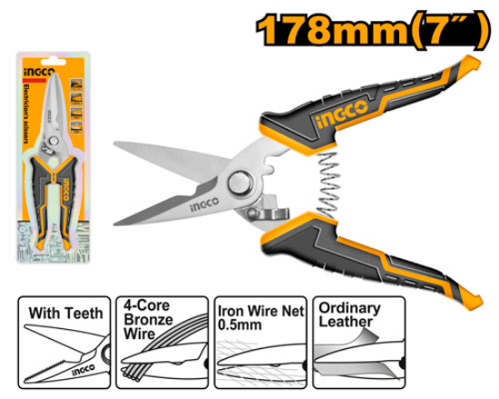 Electrical and Cable Stripping Scissors – INGCO HES0187