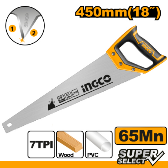 INGCO HHAS15450 – Hand Saw with Rubber Grip