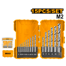 INGCO AKDL51502 15PCS HSS Metal Drill Bit Set