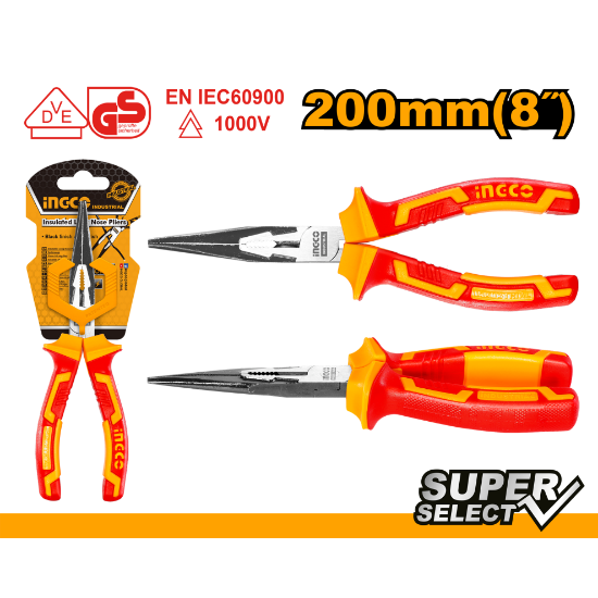 INGCO HILNP28208 – Long Nose Insulated Pliers