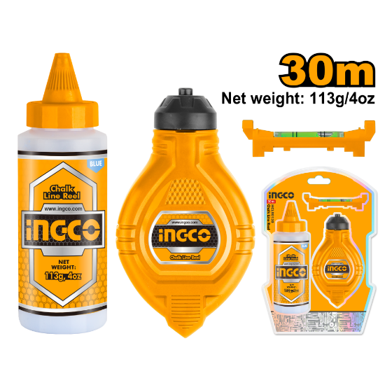 Chalk Line Reel with Powder – INGCO HCLR0130