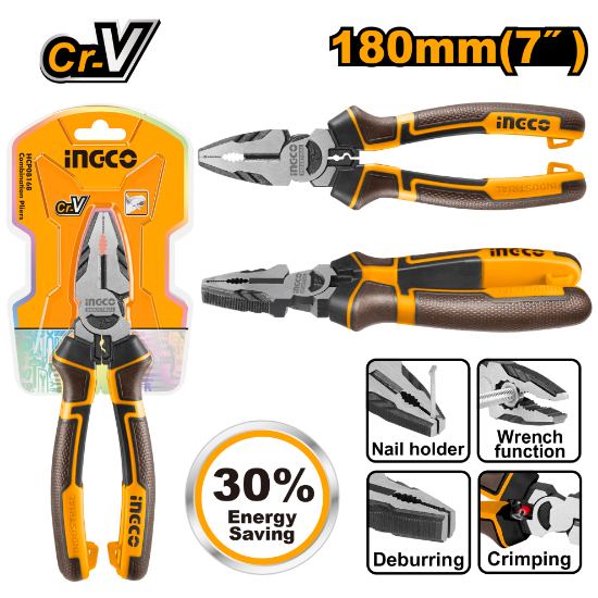 INGCO HHCP28180 – Energy-Saving Steel Pliers