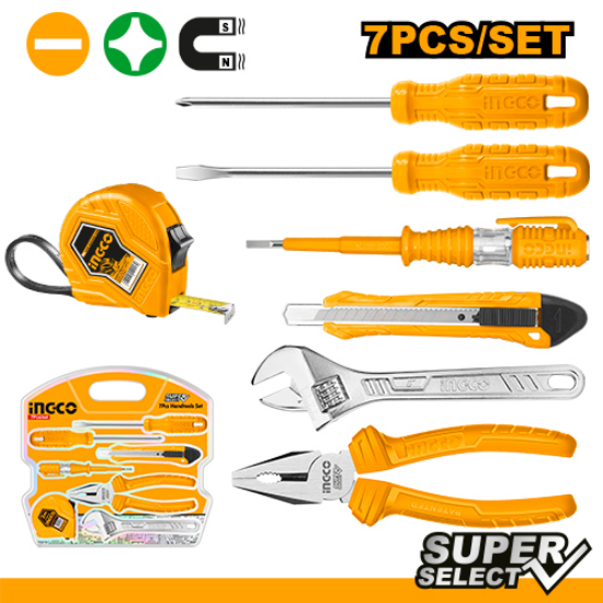 7 Pcs Tool Set on Card – INGCO HKTH10807