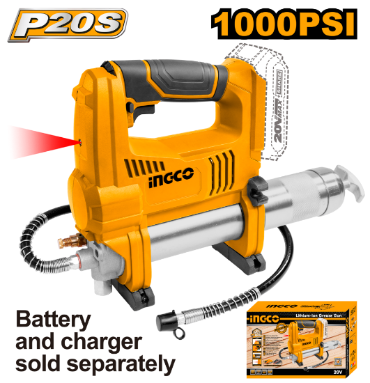 Battery-Powered Grease Gun – INGCO GGLI2010