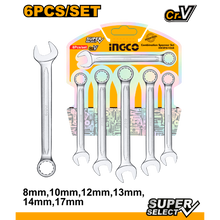 6 Pcs Metric Gear Wrench Set (8, 10, 12, 13, 14, 17 mm) – INGCO HKSPA1068