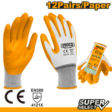 Nitrile-Coated Rubber Gloves – INGCO HGNG04