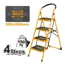 4-Step Wide Step Ladder – INGCO HLAD09041