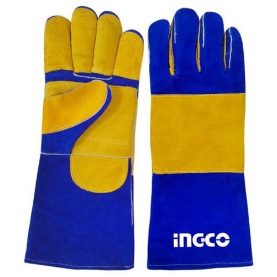 INGCO HGVW04 – Welding Gloves, Industrial Leather, Heat Resistant up to 350°C
