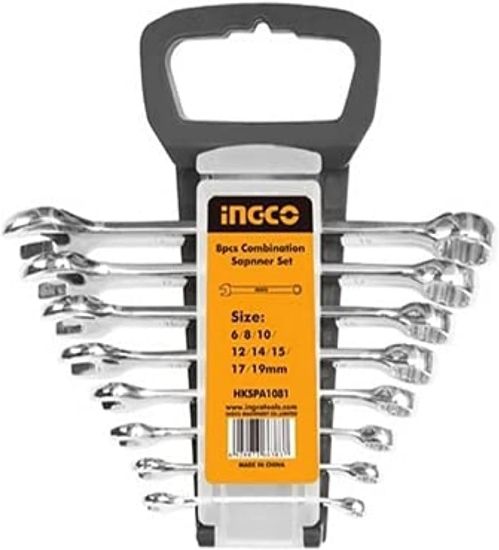 8 Pcs Metric Gear Wrench Set (6, 8, 10, 13, 14, 15, 17, 19 mm) – INGCO HKSPA1082