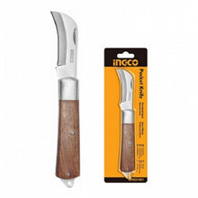 Curved Pocket Knife with Wooden Handle – INGCO HPK01981