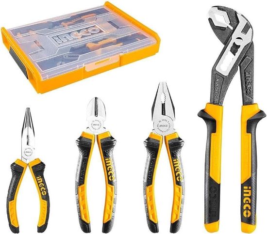 4 Pcs Pliers Set with Stackable Case – INGCO HKTV01P041