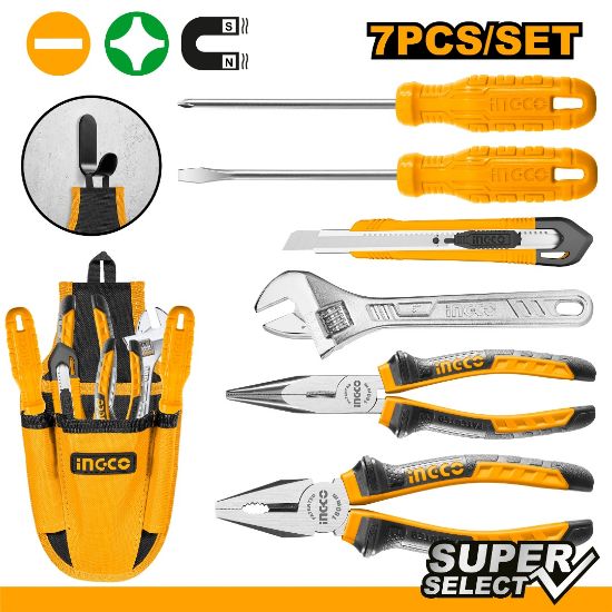 7 Pcs Tool Set with Pouch – INGCO HKTHP20807