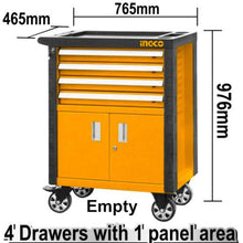 Tool Cabinet with 4 Drawers & 2 Doors – INGCO HDTC01042