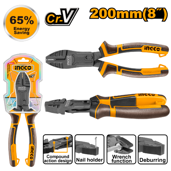 Long Nose Energy-Saving Diagonal Cutting Pliers – INGCO HCDCP58200