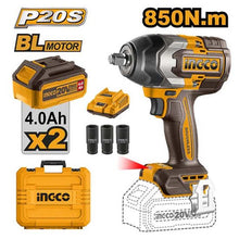 INGCO CIWLI2085 – 20V 1/2" BL Cordless Impact Wrench 850N.m