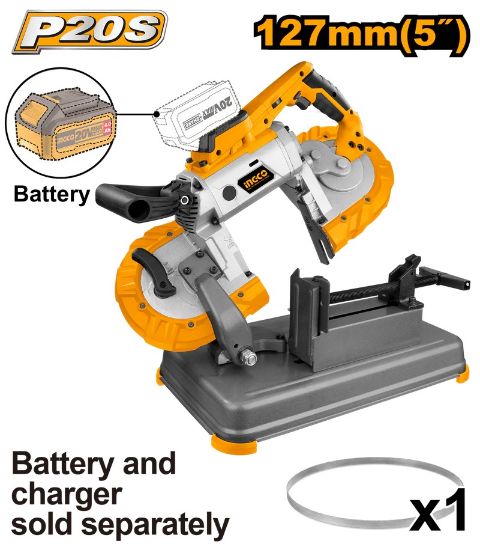 INGCO CBSLI20127 20V Cordless Metal Angle Saw