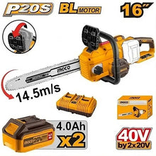 INGCO CGSLI401682 – 40V 16" Brushless Cordless Chainsaw