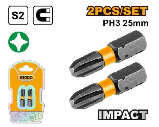 Short Industrial Screwdriver Bits – INGCO SDBIM71PH325