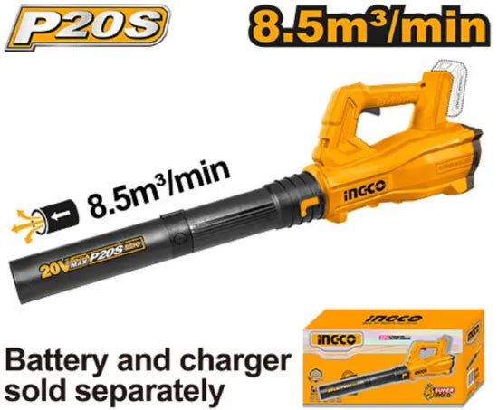INGCO CABLI20323 20V Cordless Large Garden Leaf Blower