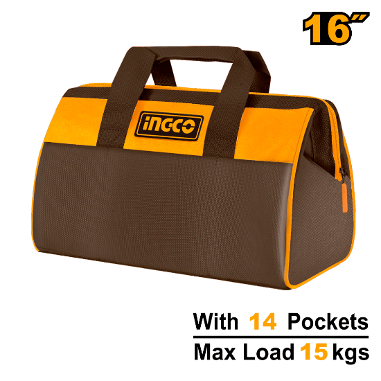 INGCO HTBG281628 – Fabric Tool Bag with 14 Pockets