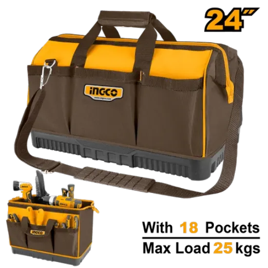Fabric Tool Bag with Rubber Base – INGCO HTBG09