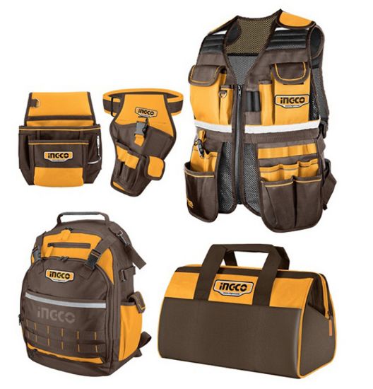 COS23090 – 5Pcs Canvas Bag & Pouch Set
