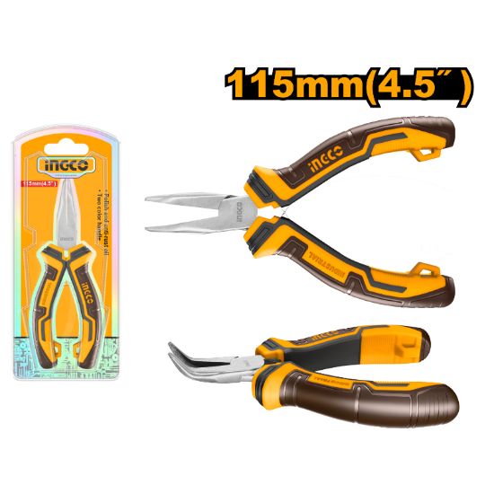 Mini Long Nose Bent Pliers – INGCO HMBNP08115